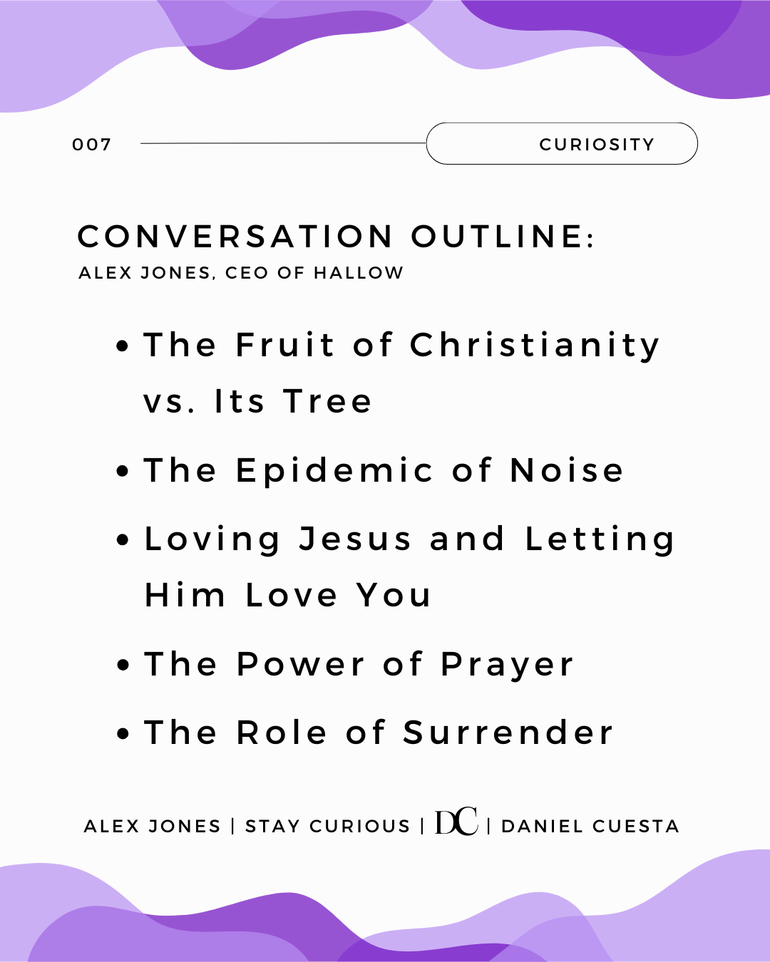 Christ, Christianity, Noise, and Surrender - Alex Jones, CEO of Hallow · Wednesdays Of Wisdom