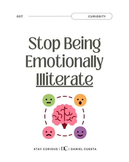 Stop Being Emotionally Illiterate. 