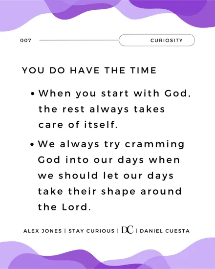 Stop Making Time For God.